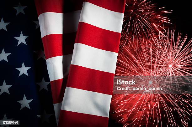 Usa Flagge Silvester 4 Juli Feier Patriotismus Feuerwerk Stockfoto und mehr Bilder von Stillleben