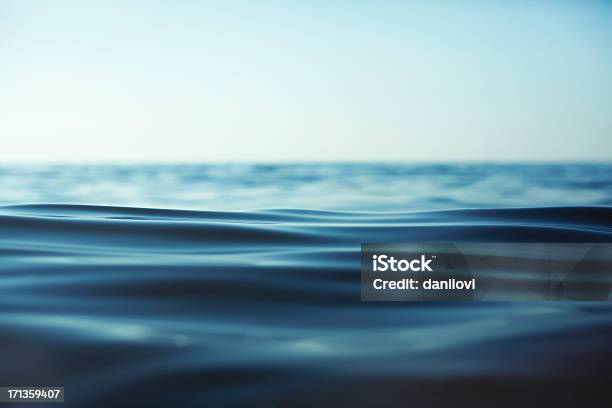 Closeup Of Rippling Water Surface Against Sky Stock Photo - Download Image Now - Sea, Close-up, Water Surface