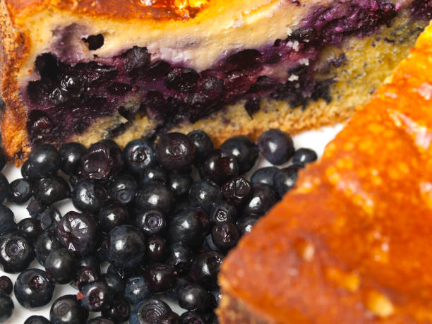 Fresh delicious homemade blueberry pie
