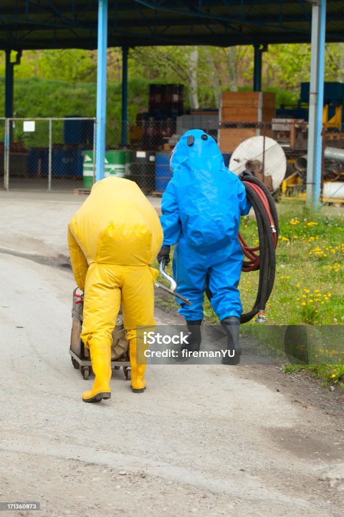 Equipa de HAZMAT - Royalty-free Acidente - Conceito Foto de stock