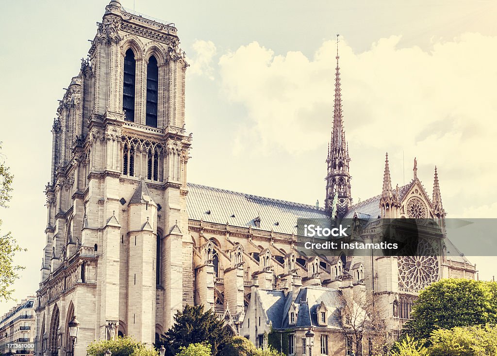 Notre Dame de Paris - Foto stock royalty-free di Ambientazione esterna