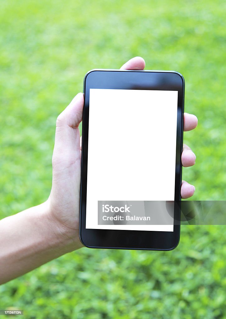 空白の画面、携帯電話で XXL 絶縁型 - eコマースのロイヤリティフリーストックフォト