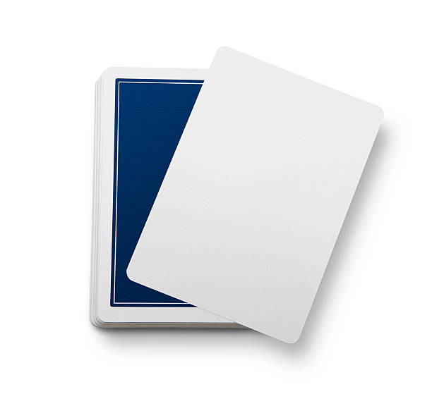 em branco cartões de jogo - game cards - fotografias e filmes do acervo