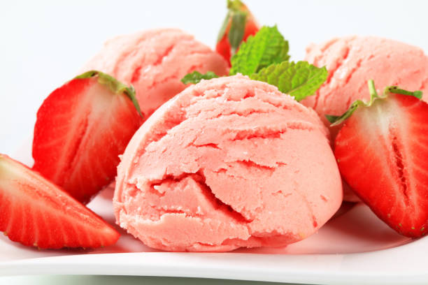 istock Scoops of pink icecream 171361456