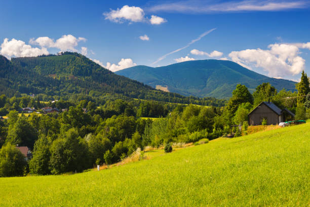 istock Panoramic view of Beskydy mountain 1713616972