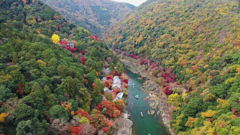Arashiyama's Autumn Beauty in Japan