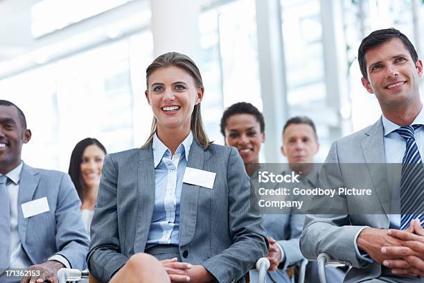 Happy For A Chance To Attend The Conference Stock Photo - Download Image Now - Active Seniors, Adult, Business