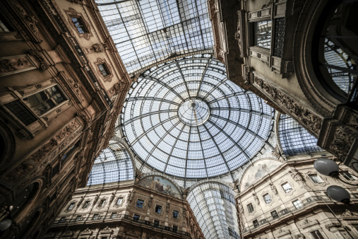Galleria Vittorio Emanuele II dome and buildings