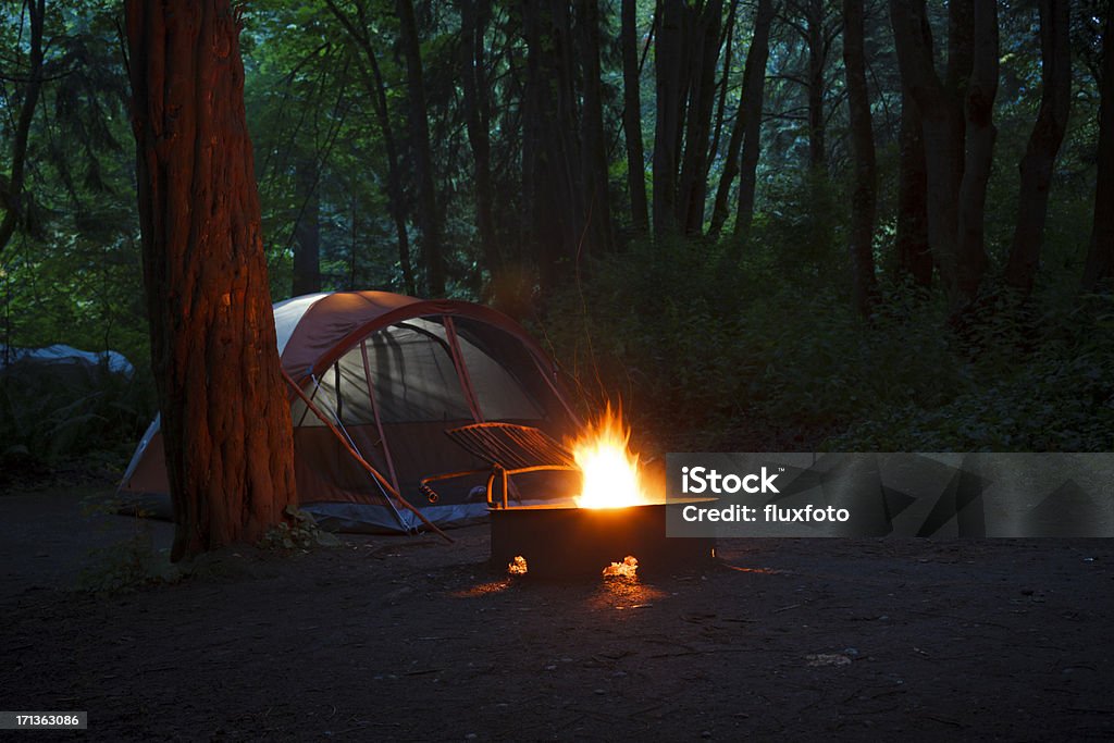 Camping - Lizenzfrei Abenddämmerung Stock-Foto