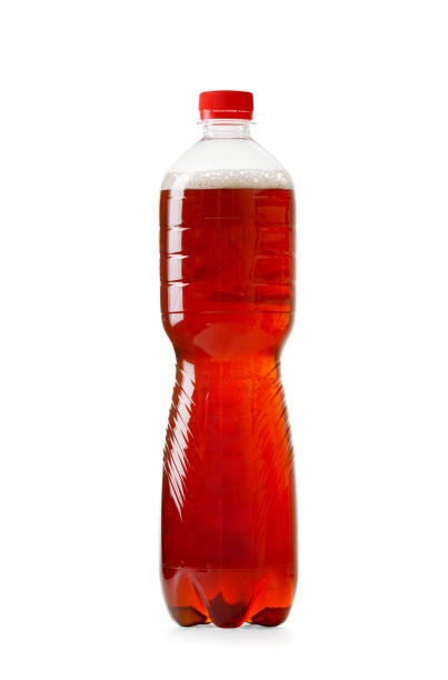 istock Draft dark beer in a transparent plastic bottle, isolated on a white background. 1713634412