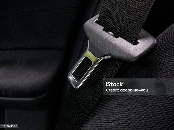 Safety Belt In A Seat Or Bench Of Modern Car Stock Photo - Download Image Now - Belt, Black Color, Car