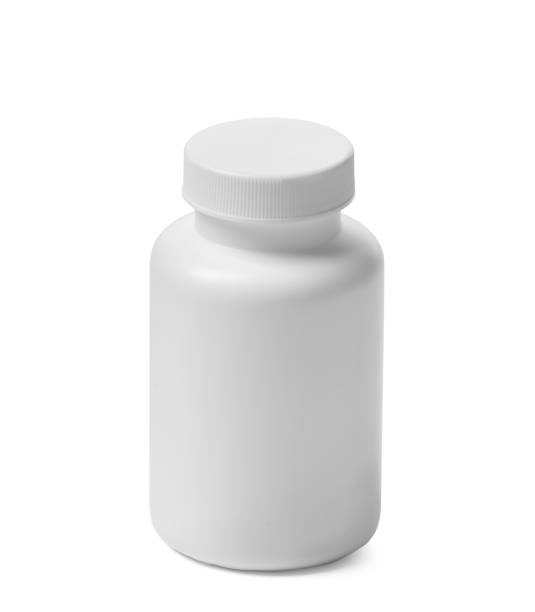 istock White plastic bottle for pills, vitamin, nutritional supplements on a white background. 1713638973