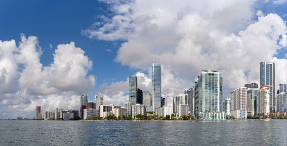 Brickell Miami skyline, Florida - Pano