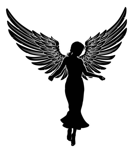 istock Angel Woman With Wings Silhouette 1713653984