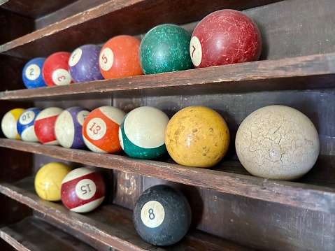 Vintage Pool Balls, Billiards