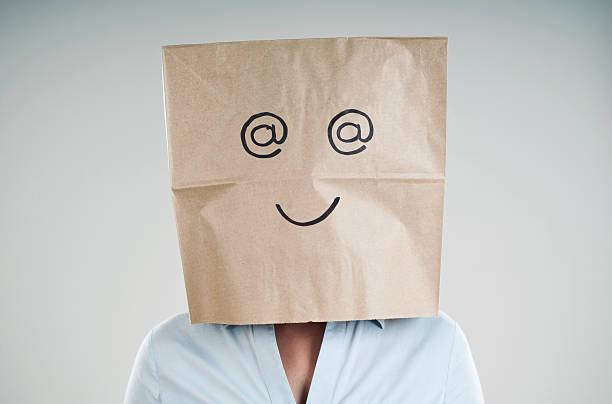 Extensively Boost hawk Person Wearing A Paper Bag With Symbol Eyes And A Smile Stock Photo -  Download Image Now - iStock