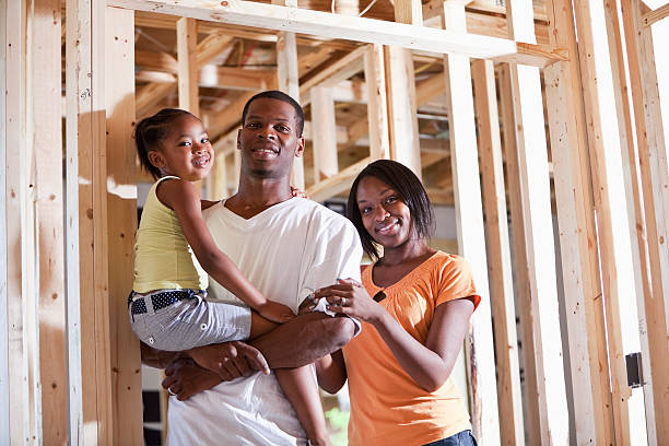 istock Family in house under construction 171365852