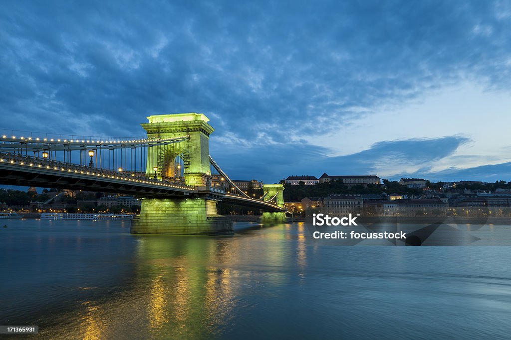 Цепной мост Будапешта - Стоковые фото Архитектура роялти-фри