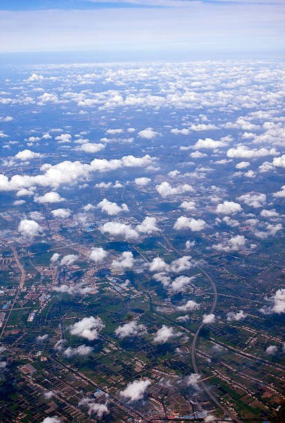 istock Aerial View of Cloud Covered Land 171366480