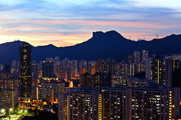 Kowloon at night Kowloon at night international commerce center stock pictures, royalty-free photos & images