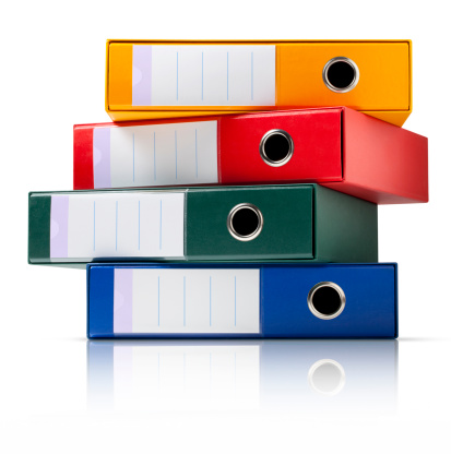 Ring binders. Photo with clipping path.Similar photographs from my portfolio:
