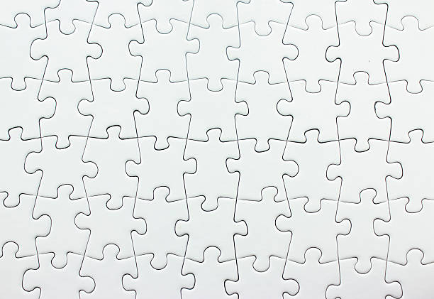 quebra-cabeça - teamwork absence blank jigsaw puzzle imagens e fotografias de stock