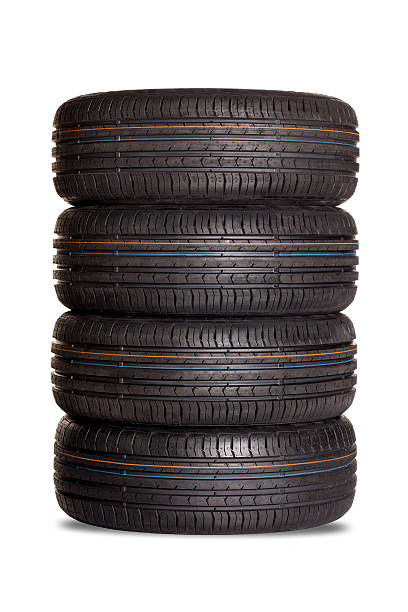 istock A stack of four black new tires 171367291