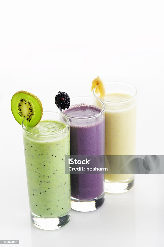 Fruchtshakes - Lizenzfrei Ansicht aus erhöhter Perspektive Stock-Foto