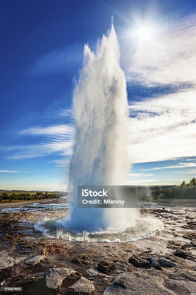 Islanda Geyser Strokkur - Foto stock royalty-free di Islanda