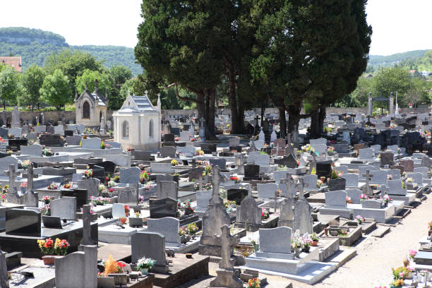 istock Cemetary and tombstones 171368337