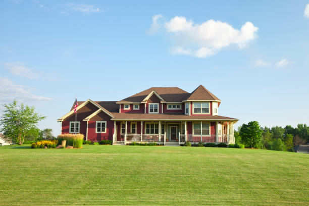 istock Country Estate against a Blue Sky 171368691