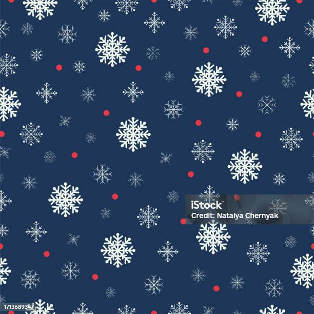 Snowflake Pattern Abstract Snowflakes Seamless Pattern Stock Illustration - Download Image Now ...