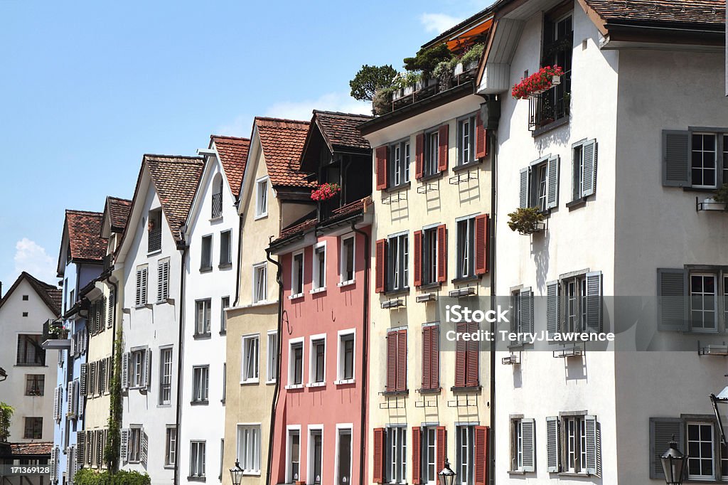 Medieval maisons du Arcas, de Chur, Graubünden, Suisse - Photo de Suisse libre de droits