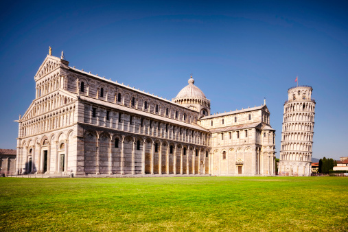 The leaning tower of Pisa and Cathedral, Italy