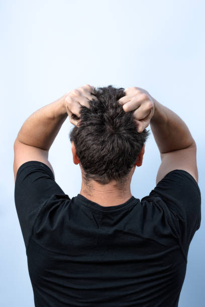 istock The concept of a tantrum, depression or problem. A hopeless situation. Worrying or thinking about something. A person under stress 1713696049