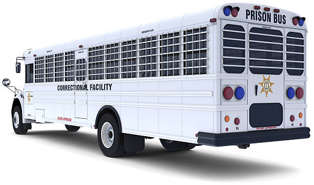 Prison Bus stock photo