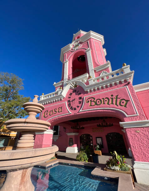 Denver, Colorado, USA - September 24, 2023: The recently renovated facade of the Casa Bonita restaurant in Denver that was recently purchased by the Matt Stone and Trey Parker, the creators of the South Park animated series.