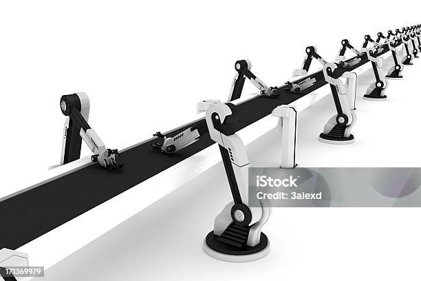 Конвейер — стоковые фотографии и другие картинки Machinery - Machinery, Белый, Лента конвейера