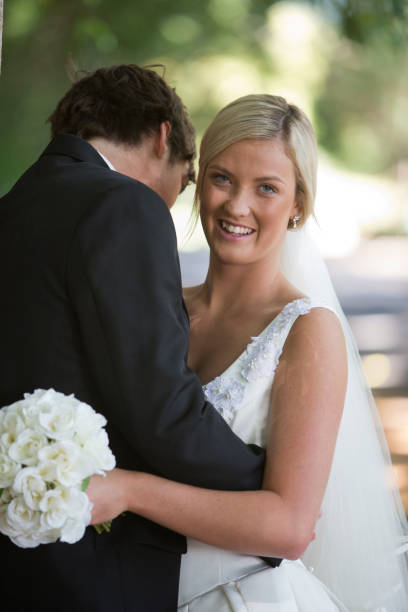 istock Country Road Just Married Couple Hugging 171370852