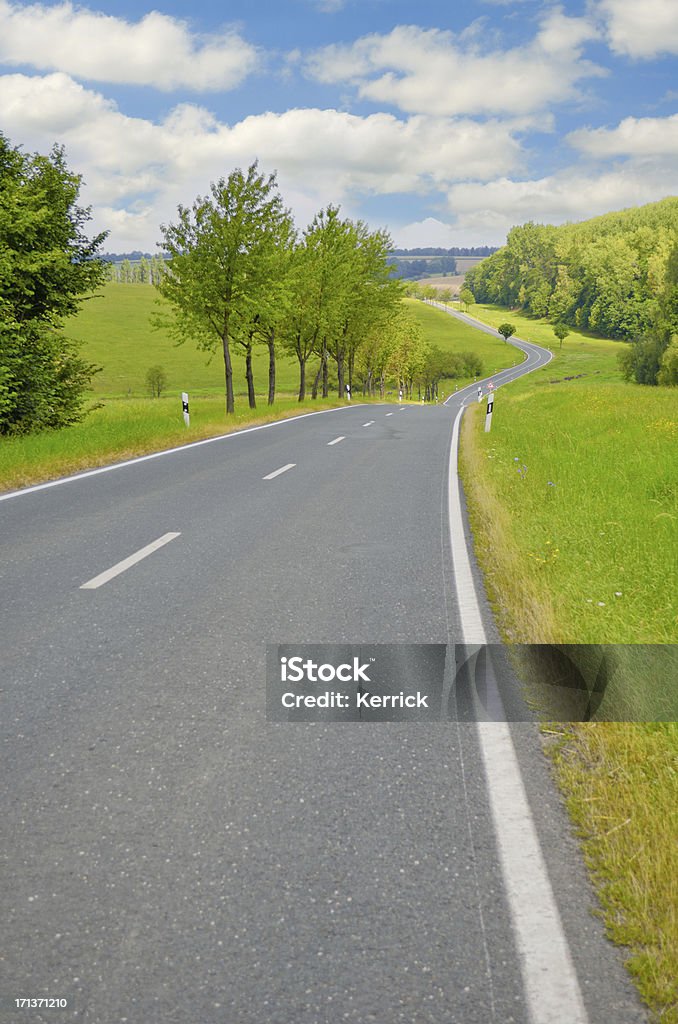 Ländliche Straße in Deutschland - Lizenzfrei Asphalt Stock-Foto