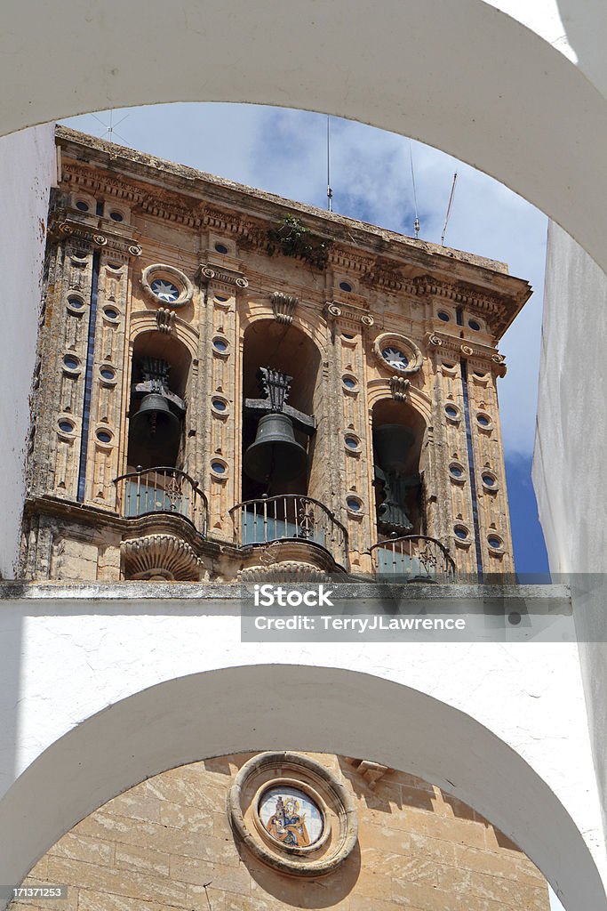 Di Santa María de la Asunción, Arcos Frontera, Spagna - Foto stock royalty-free di Arcos de la Frontera