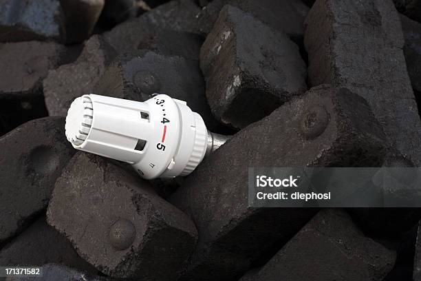 Heating With Coal Stock Photo - Download Image Now - Heap, Thermostat, Air Valve