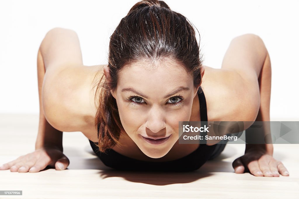 young woman exercising 20-29 Years Stock Photo