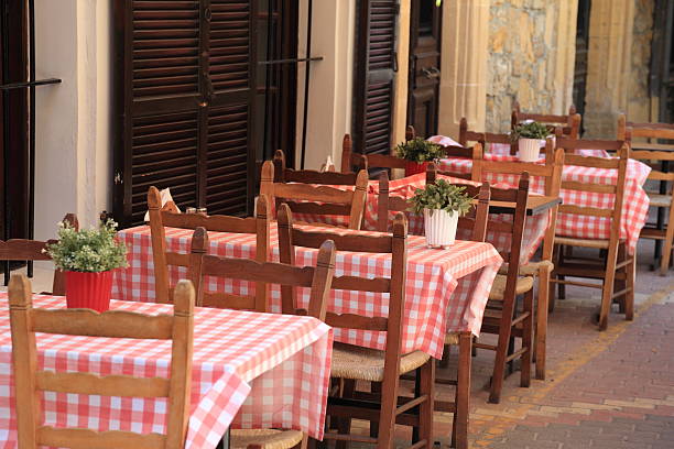 istock Tables outside a cafe in Italy 171372533