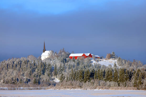 istock Cold winter landscape near Trondheim 1713733110