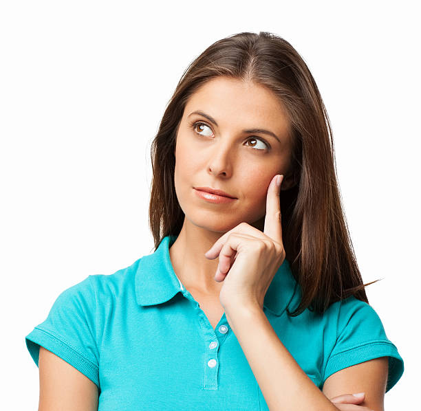 istock Attractive Woman Thinking - Isolated 171373707