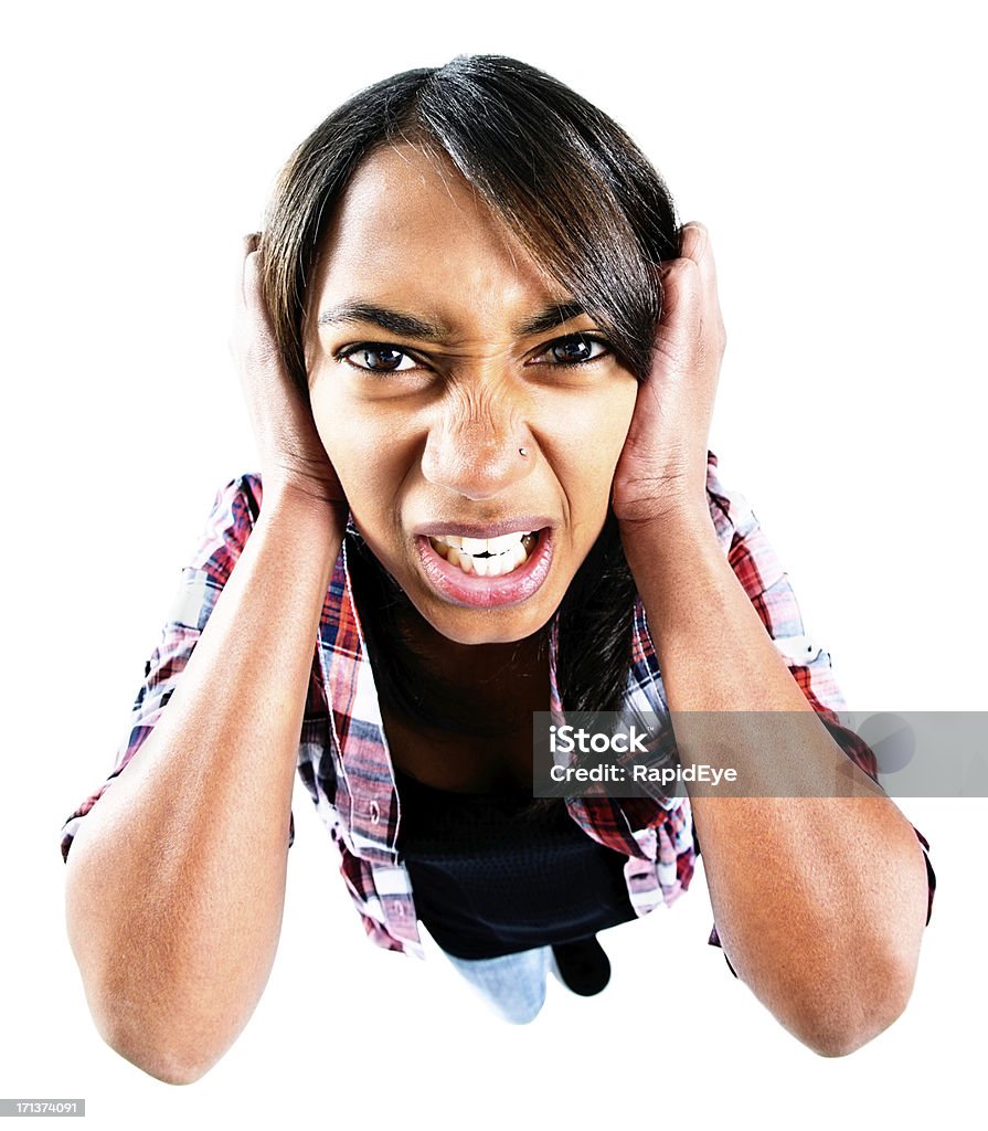 Nhìn Xuống Người Phụ Nữ Tức Giận Với Bàn Tay Trên Tai Hình ảnh Sẵn ...