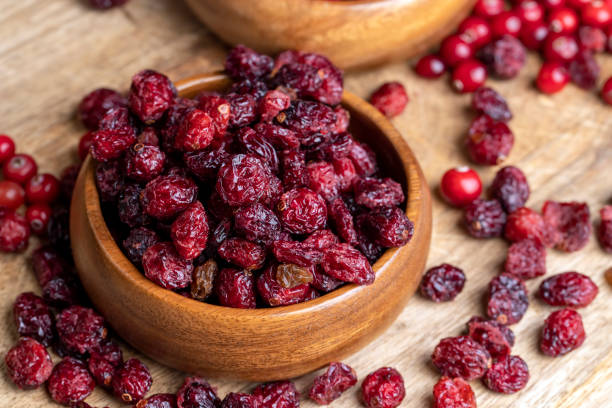 istock Dried red cranberries with sugar syrup 1713743545