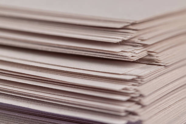 istock grey low-quality thin paper from recycled waste 1713743673