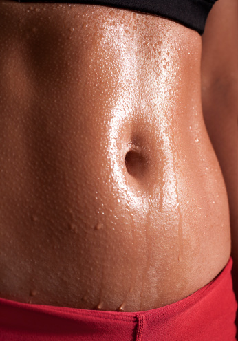 Woman Abs after workout